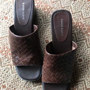 Karen Scott Slip-On Sandals Sunrise Size 8 Med